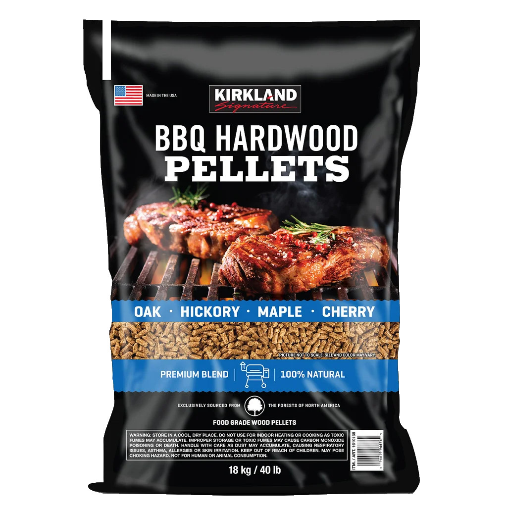 BBQ Hardwood Pellet 40lb Oak Hickory Maple Cherry Blend Pellet Grill Smoker Bulk