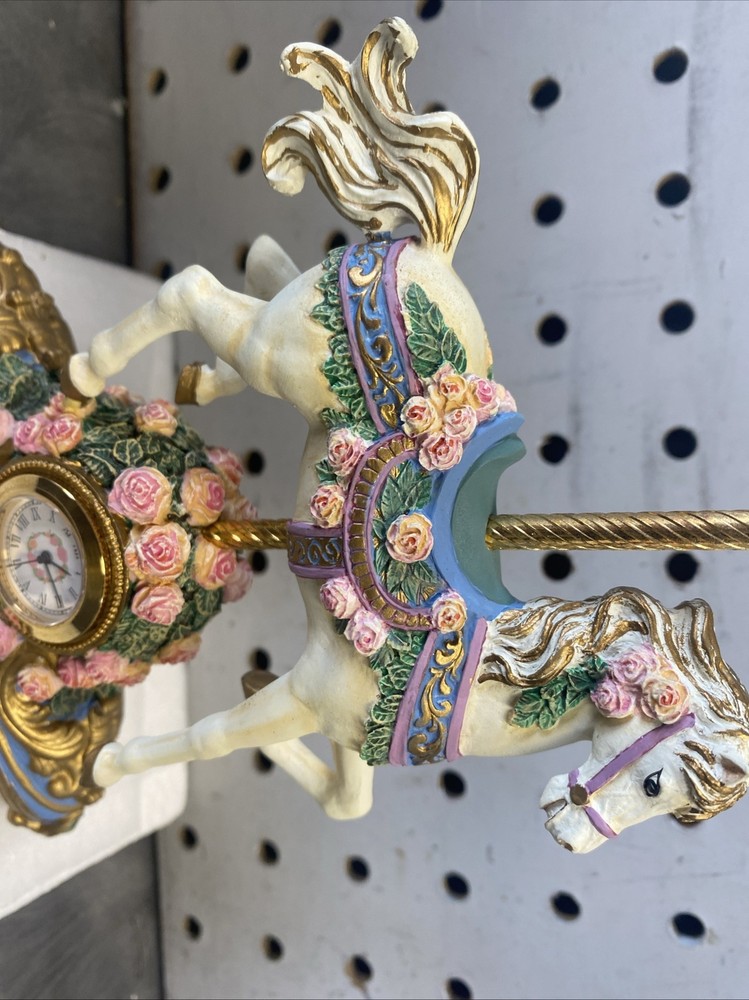 The Carousel Rose Clock (hand Painted, Limited Edition) NEW!!!!