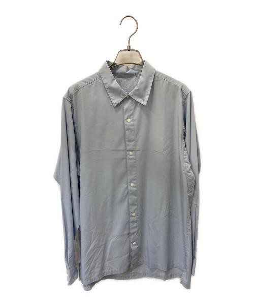 山と道                    Bamboo Shirt blue