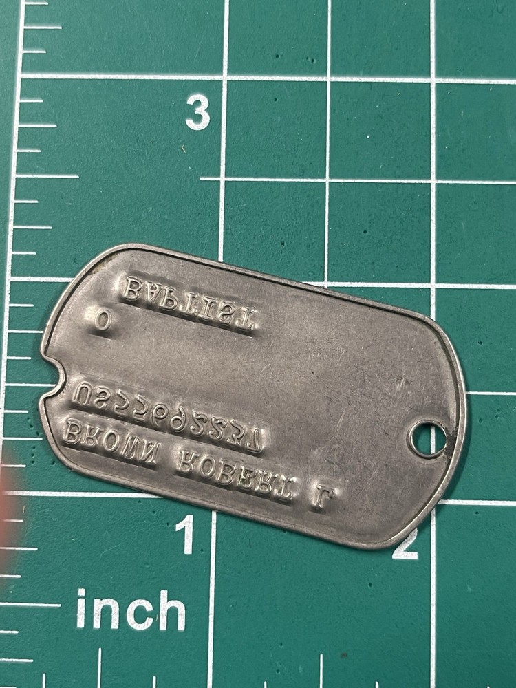 Post WWII US Army Dog Tag Robert L Brown