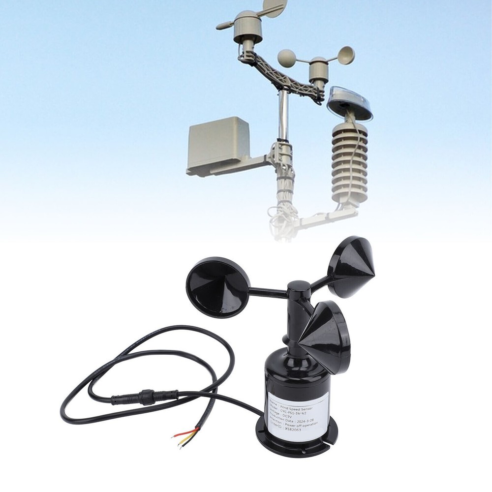 Wind Speed Anemometer High Accuracy 5V Wind Speed Monito Sensor Measu