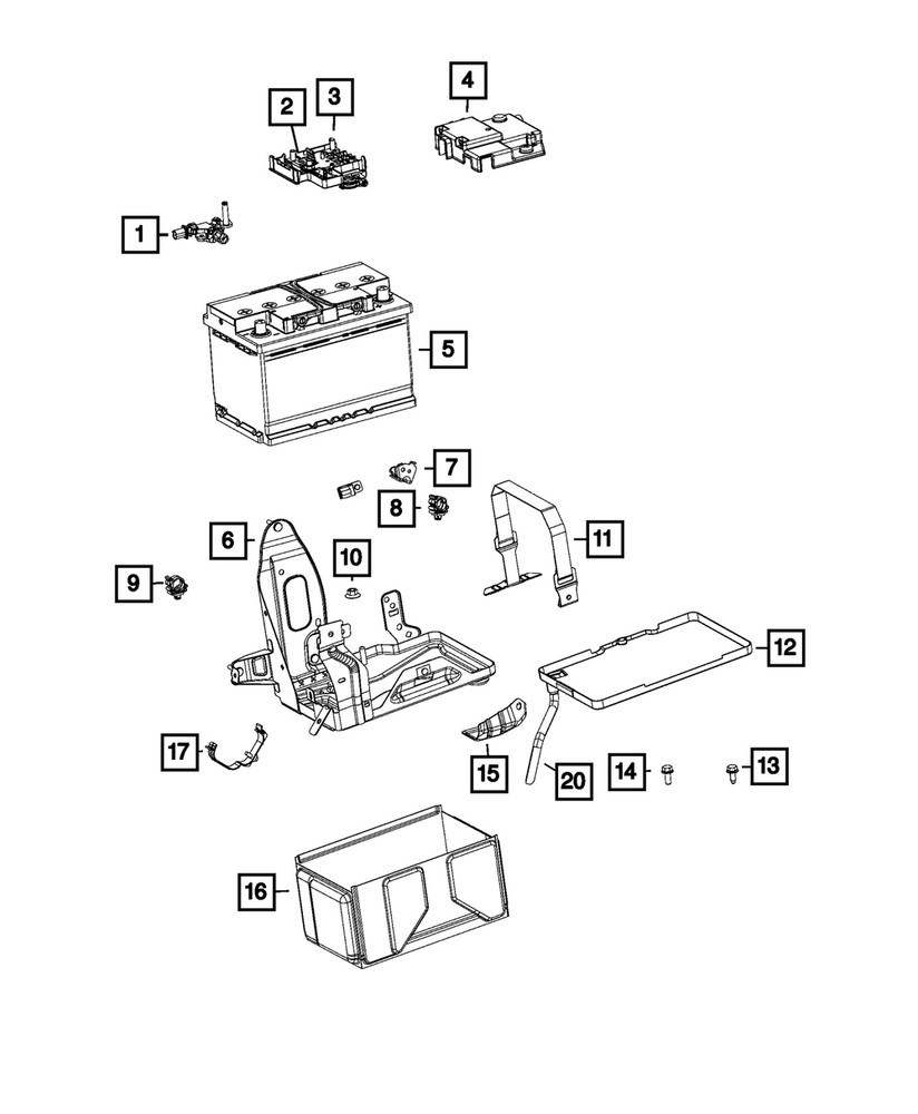 Genuine Mopar Battery Control Unit 68263206AA