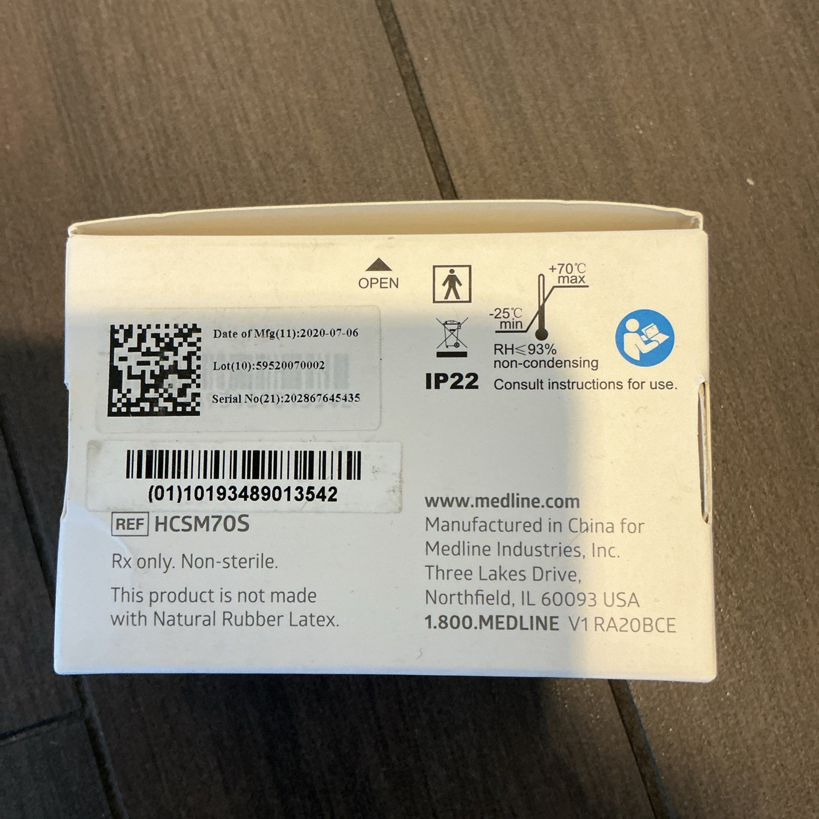 New In Box Medline Soft-Touch Finger Pulse Oximeter OLED Display