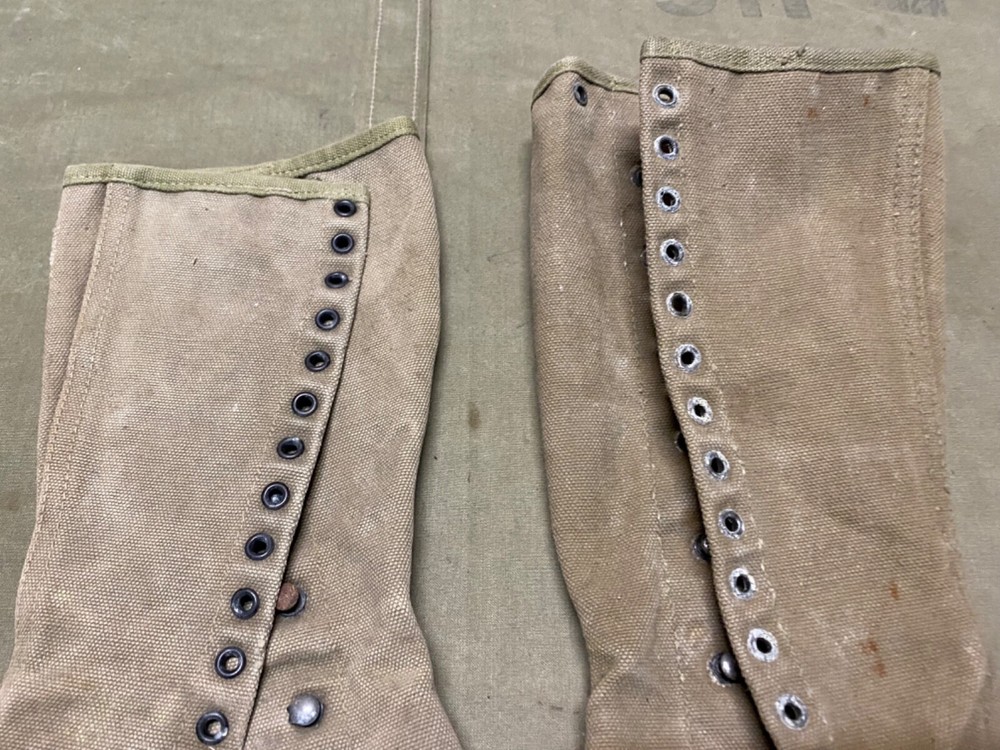 ORIGINAL WWII US ARMY M1938 COMBAT FIELD LEGGINGS- SIZE 2R