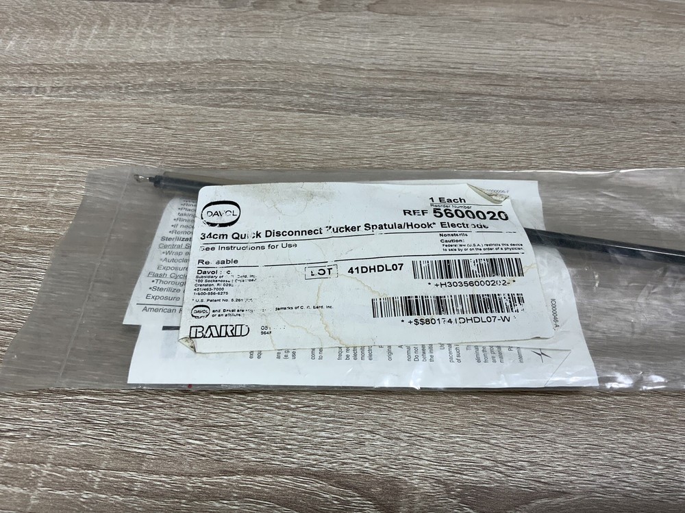 Davol 5600020 34cm Spatula Hook Electrode