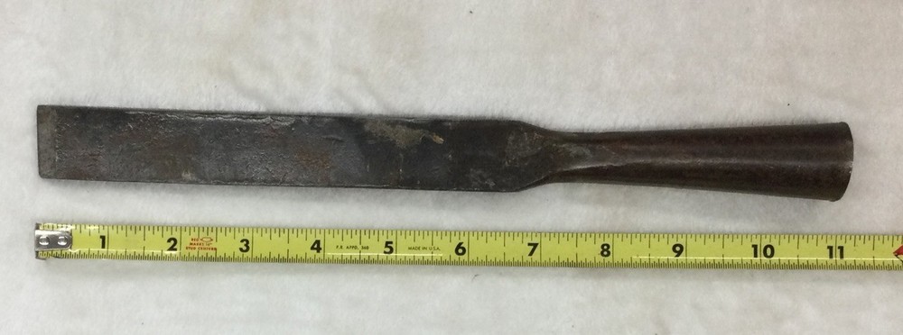 Vintage Underhill Edge Tool 1” Timber Framing Chisel, Wood Handle Missing