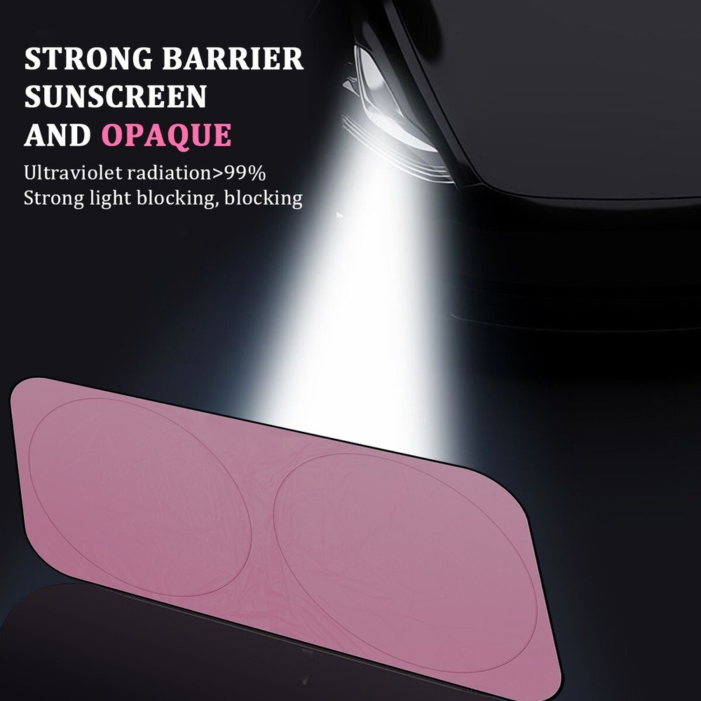 Car Windshield Sun Shade Foldable UV Heat Blocking Front Window Protector