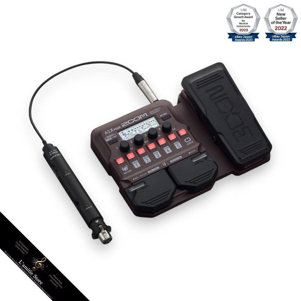 ZOOM A1X FOUR Multi-Effects Processor for Acoustic Processor with pedals JP New