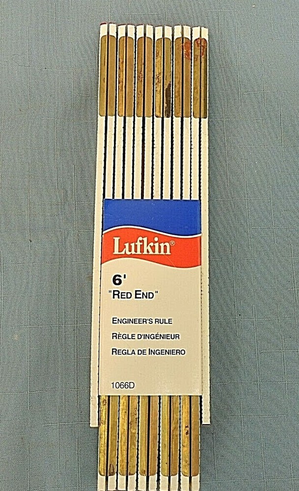 LUFKIN 6' RED END ENGINEER'S RULE, 1066D, NEW