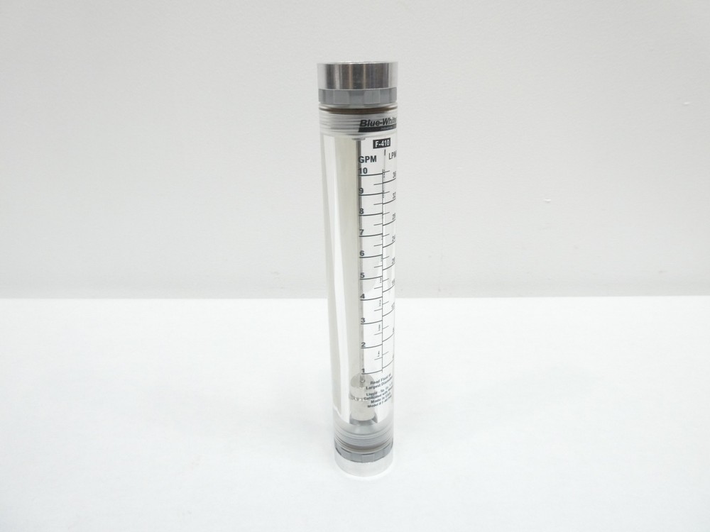 Blue White F410 Variable Area Flow Meter 1in 1-10gpm