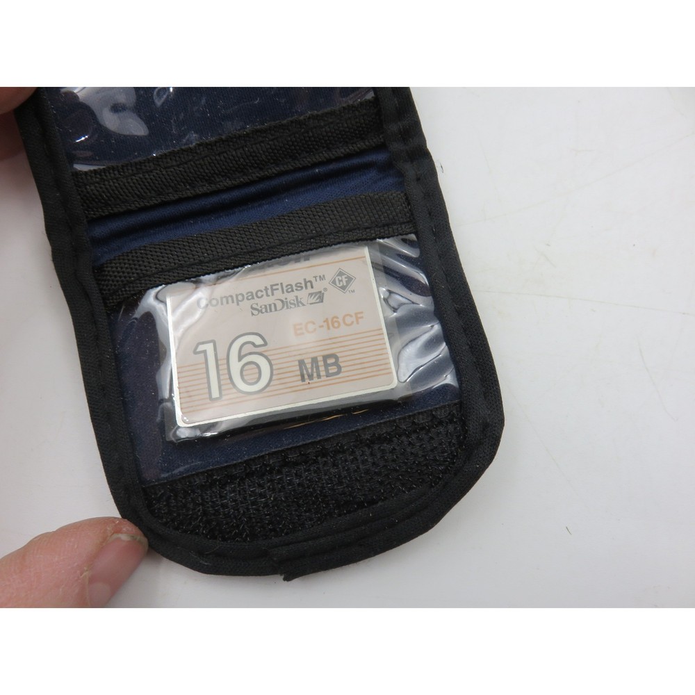 Nikon EC-16CF CompactFlash 16MB Memory Card SanDisk with Pouch Case Vintage