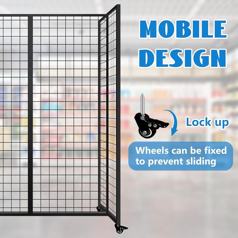 Grid Wall Panels, Grid Wall with Wheels,4x5.5Ft Gridwall Panel Display Stand,Stu