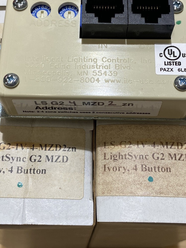 ILC LightSync Control Devices G2 Ivory 4 Button LS-G2-IV-4-MZD2zn 