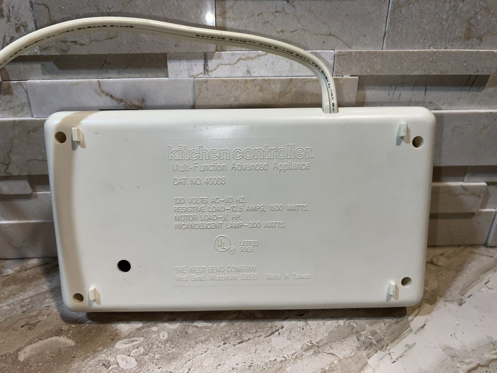 Vintage West Bend Kitchen Controller Mult-function Advanced Appliance BAD BOX