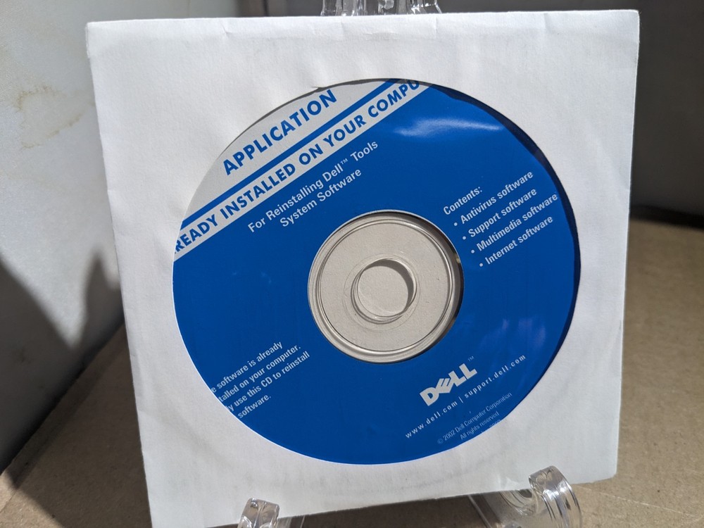 Dell Tools System Software Recovery Disk 2002 - NEW