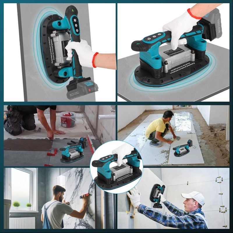 Machine Installation Tool for Makita 18V Battery, Handheld Automatic Tiling
