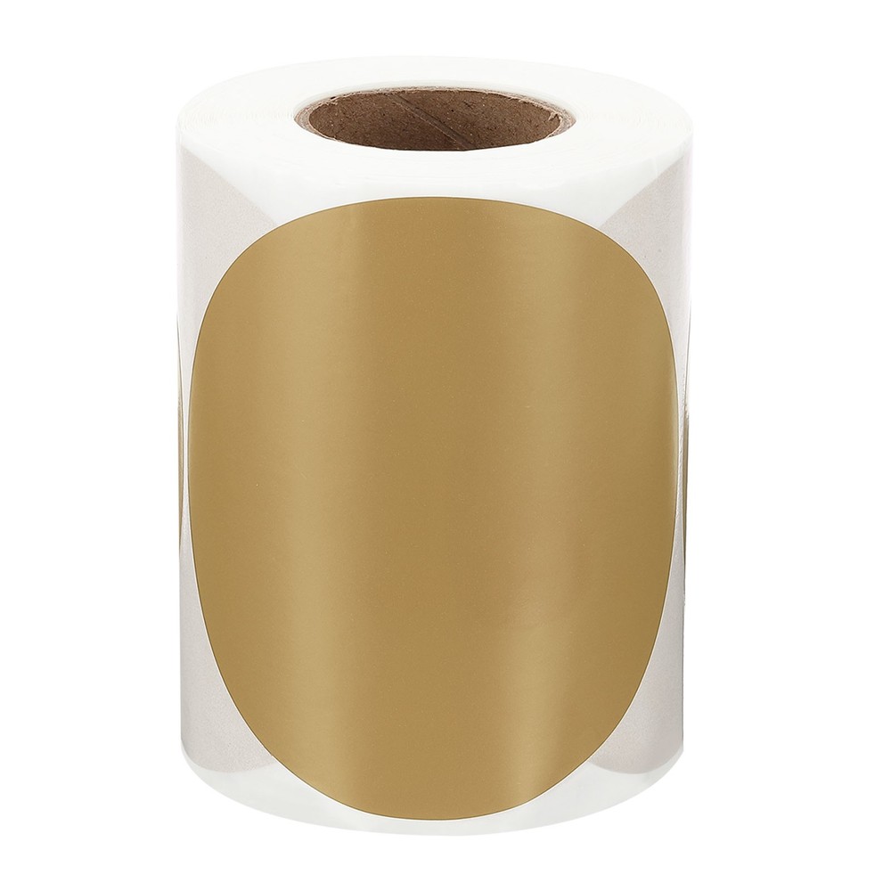 300Pcs Colored Dot Thermal Labels (Brown, 4 Inch)
