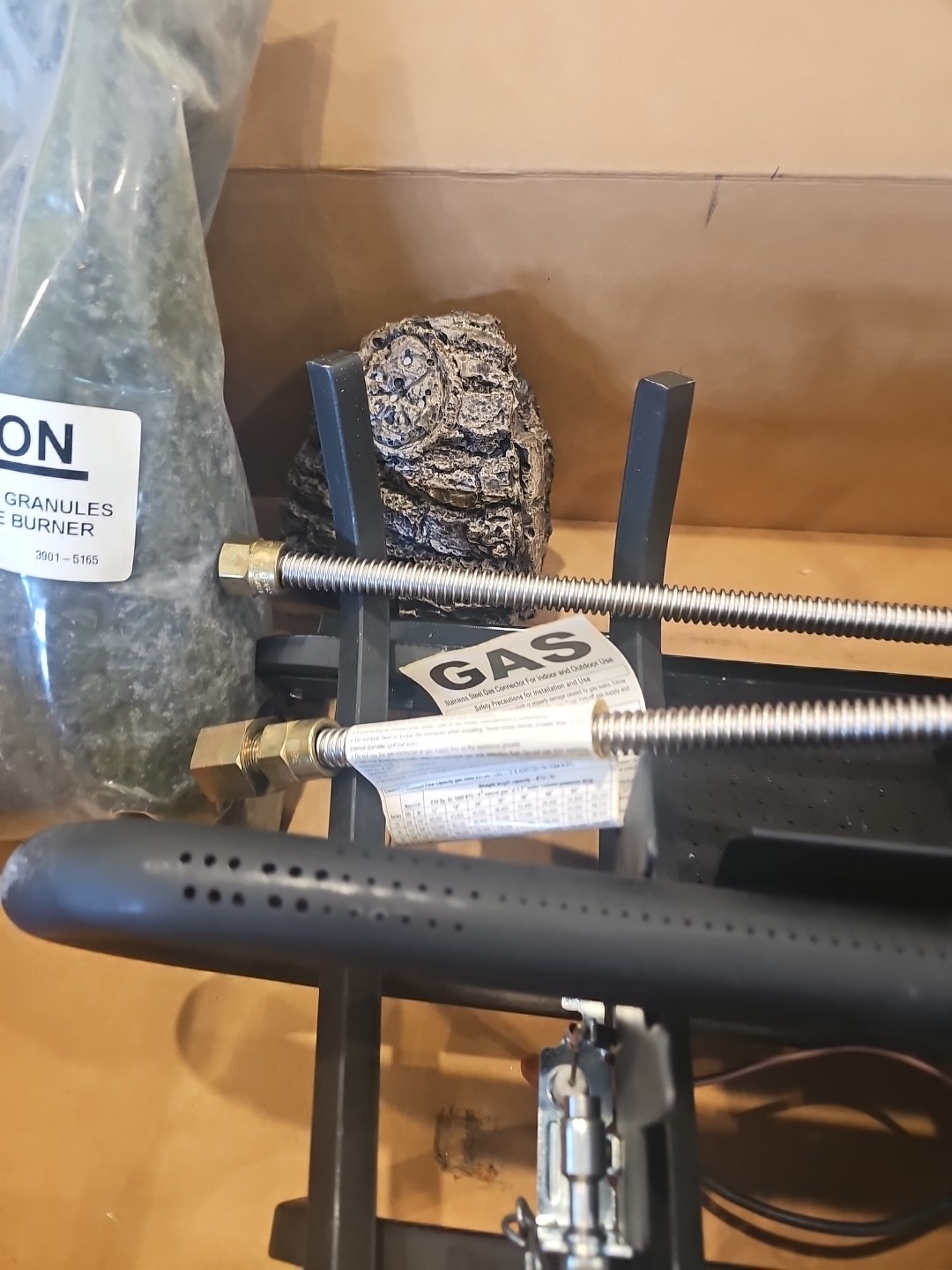 Petersen RealFyre G10 16/18" Gas-Log Natural Gas Burner System Vent Free