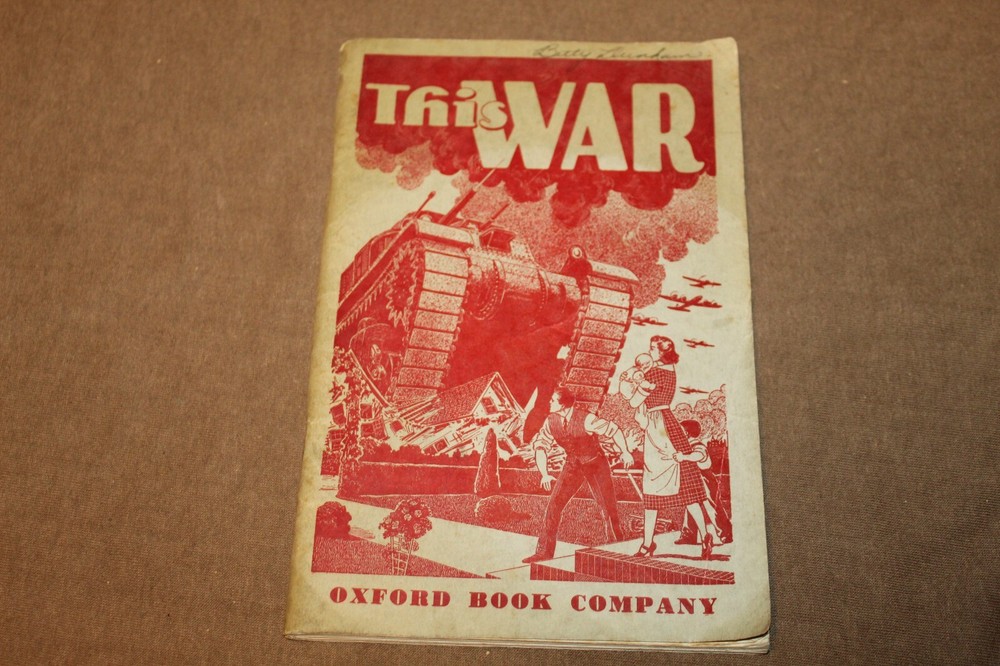 Original WW2 U.S. Homefront "This War", A Survey of World Conflict Book, 1941 d.