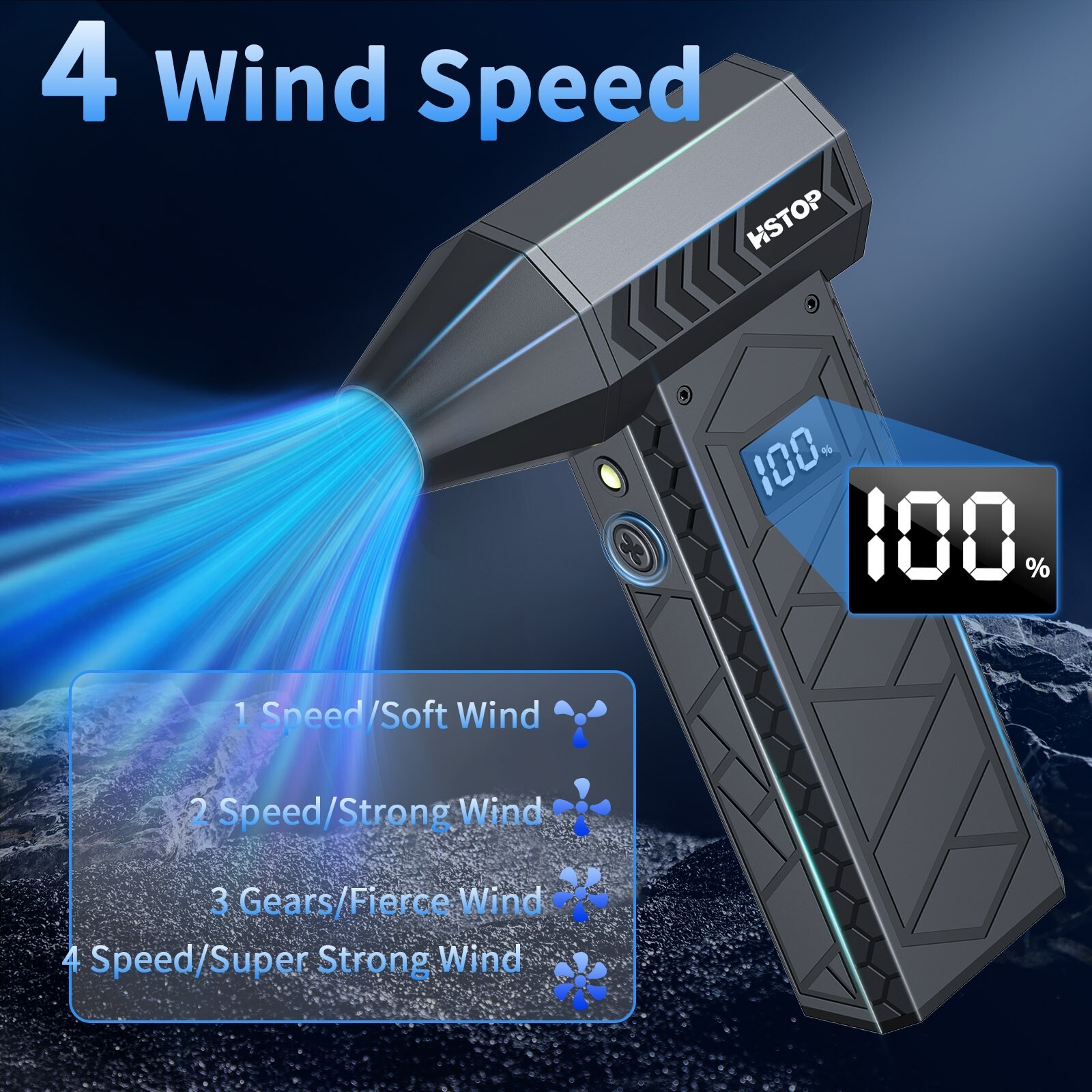 180000RPM Electric Air Duster Cordless Mini Jet Dry Blower Portable Turbo Fan ZA