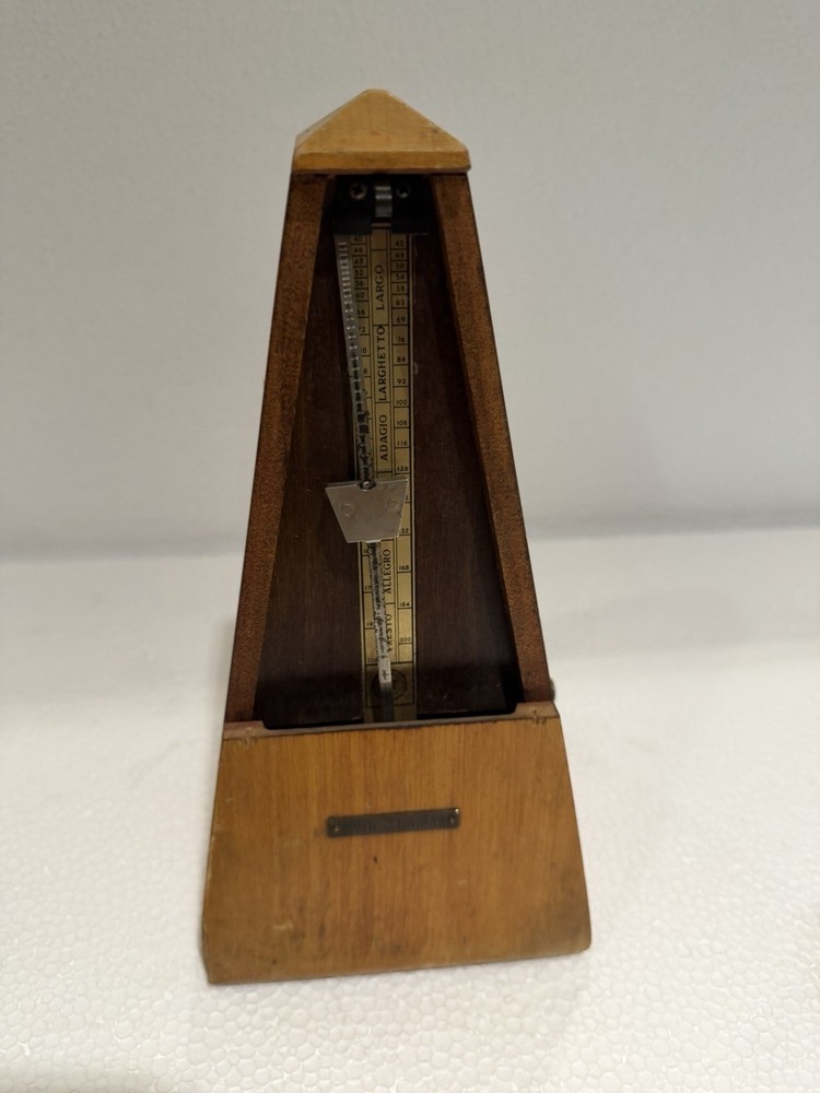 Seth Thomas Vintage Metronome de Maelzel Wind-Up Pristine Condition