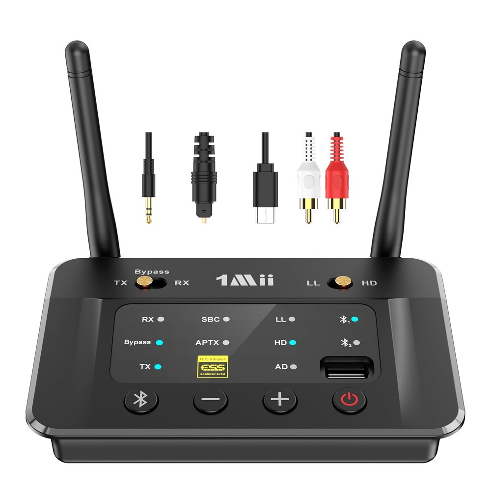 B03S Bluetooth 5.3 Transmitter Receiver for TV Home Stereo, Wireless Audio Ad...