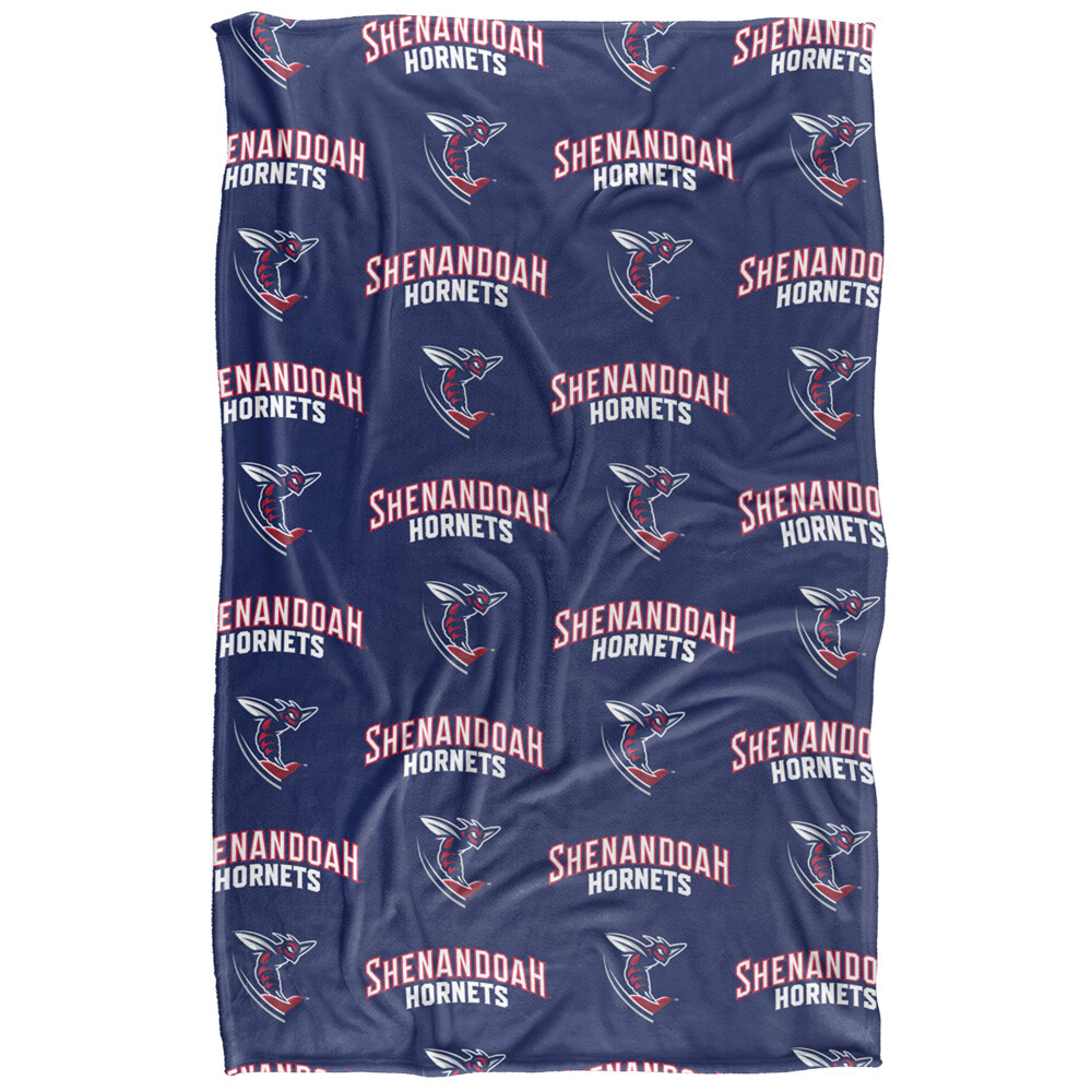 Shenandoah University Logo Pattern Silky Touch Super Soft Throw Blanket