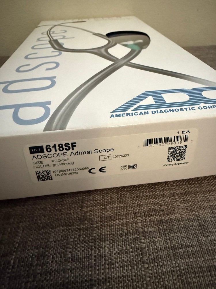 New ADC Adscope Pediatrics Stethoscope *Missing Interchangeable face clips*