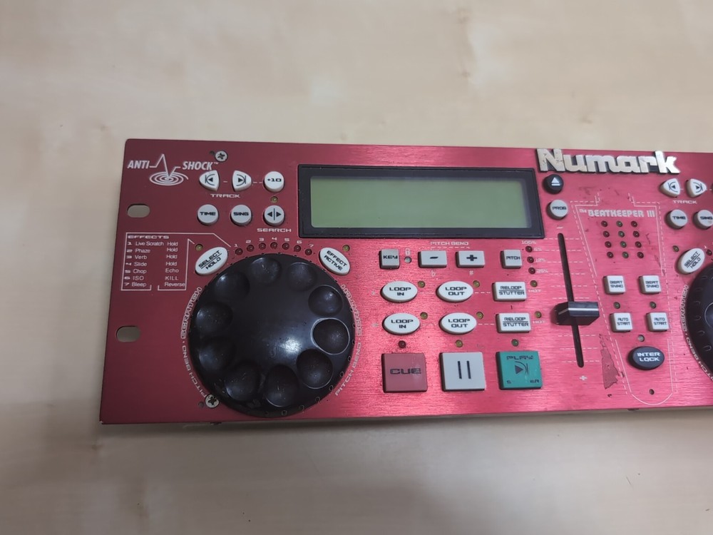 Numark CDN88 DJ Mixer Controller Red with Beatkeeper III UNTESTED No cords