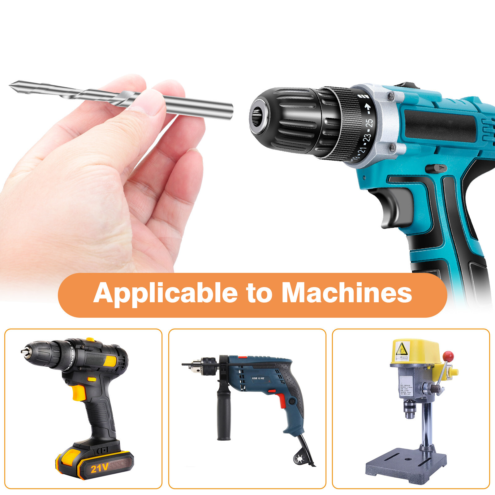 12Pcs 3/16" Drywall Cut Out Bit GuidePoint Cutout Router Bit Rotary Tool Saw Bit