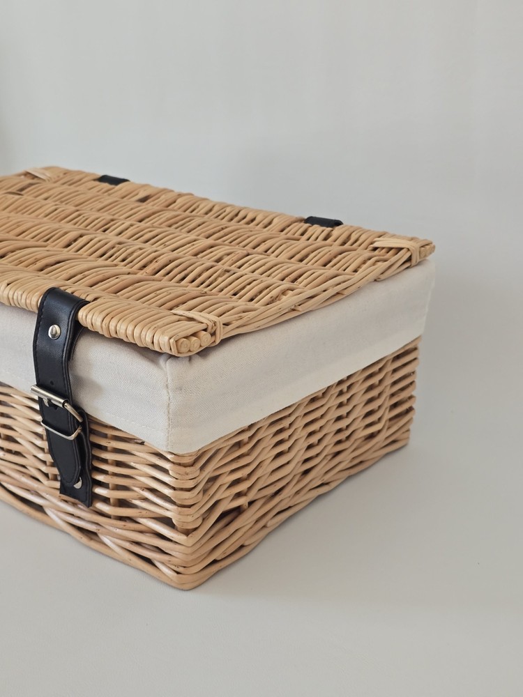Large The British hamper company empty Wicker basket
