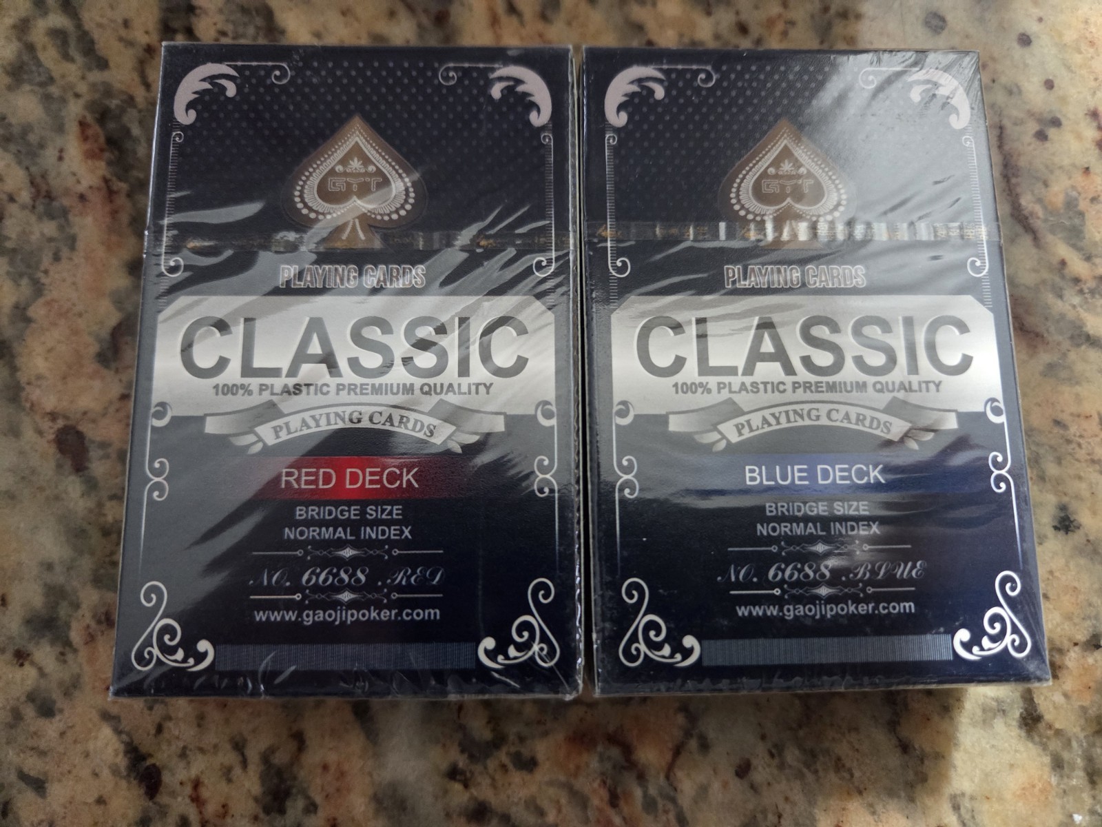 Classic Playing Cards Set of 2 Decks, New, Free Shipping