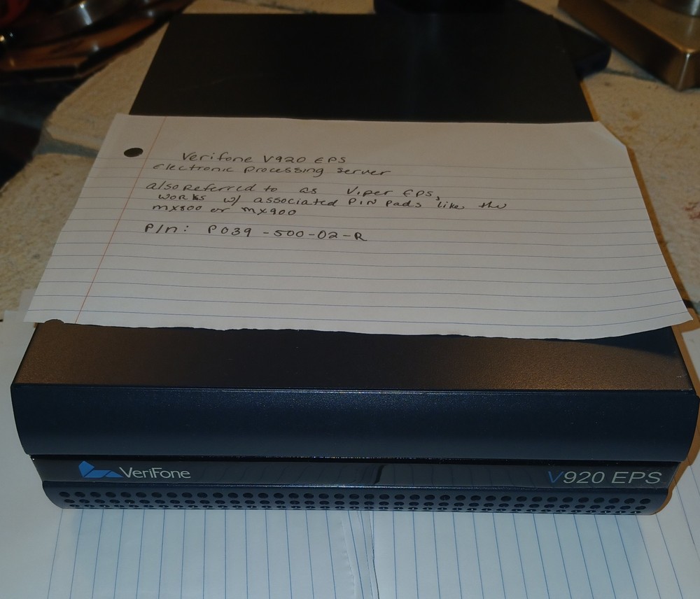 VERIFONE V920 EPS ELECTRONIC PROCESSING SERVER