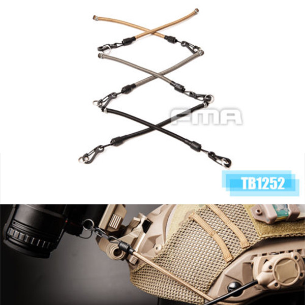 FMA Replacement Bungees Fixed NVG VAS ARC Hook Loop for ACH Helmet