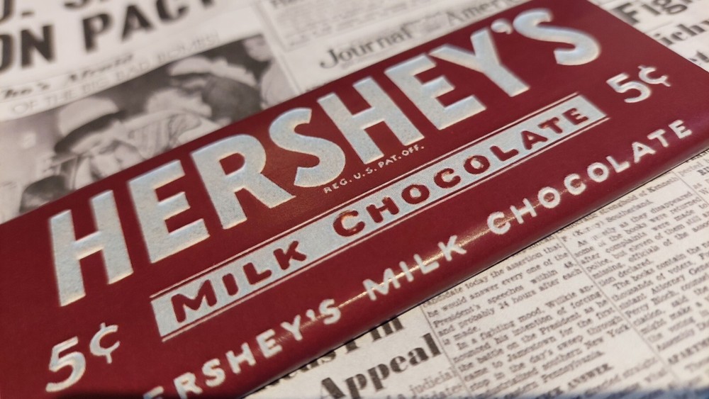 American WW2 1940  Hershey Bar -  repro packs 1940 Onwards