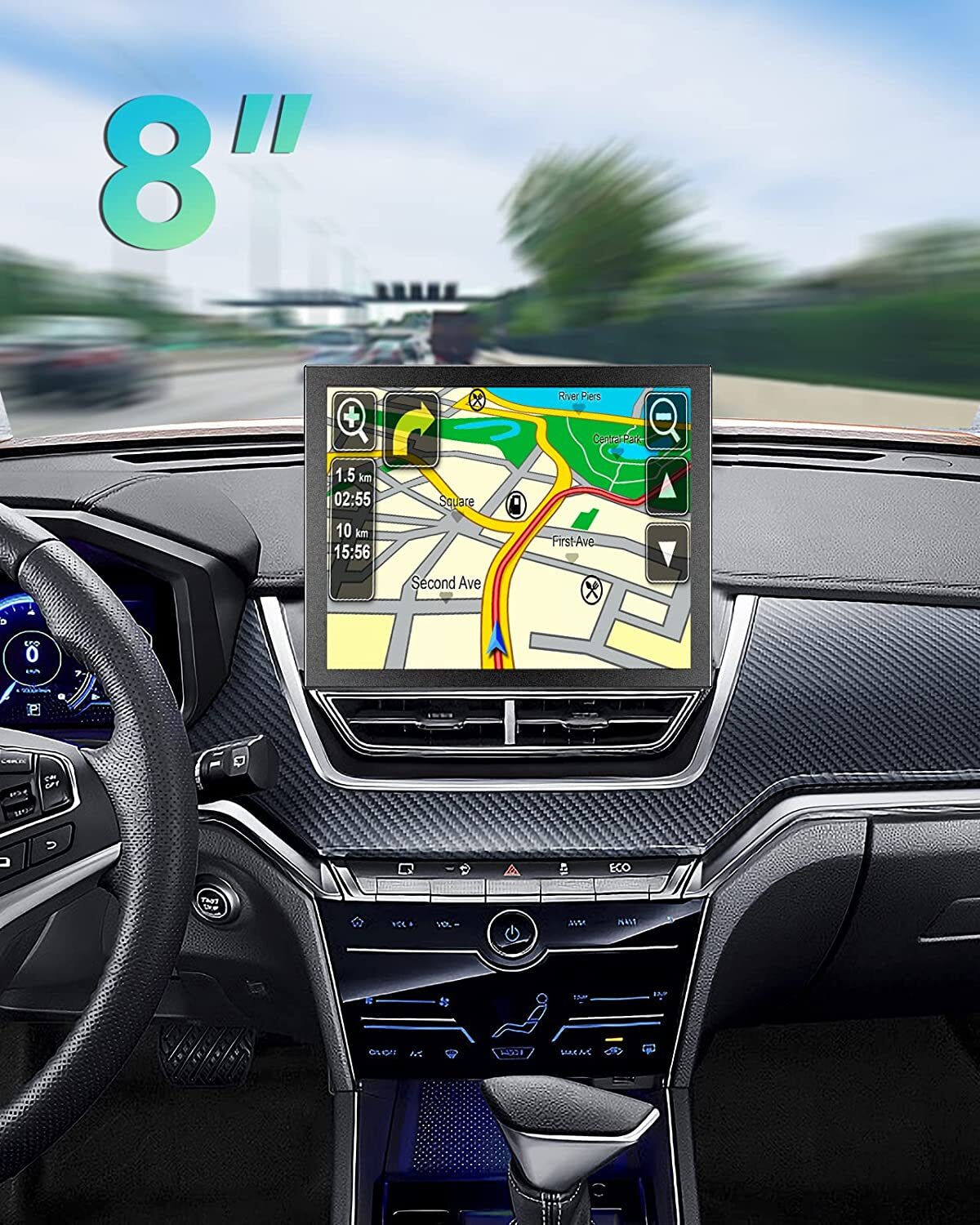 8" Small HD Monitor 1024x768 Built-in Speaker for CCTV CCD HDMI/VGA/AV for PS5