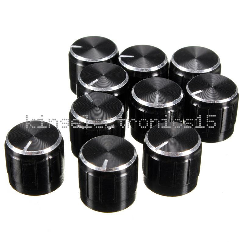 5pcs Volume Control Rotary Knobs For 6mm Dia Potentiometer Durable