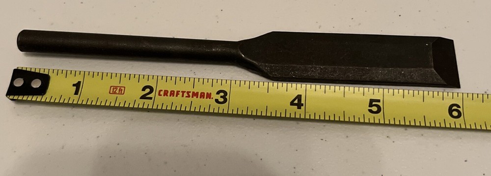 Vintage 3/4” Black Cold Chisel 6 Inches Long