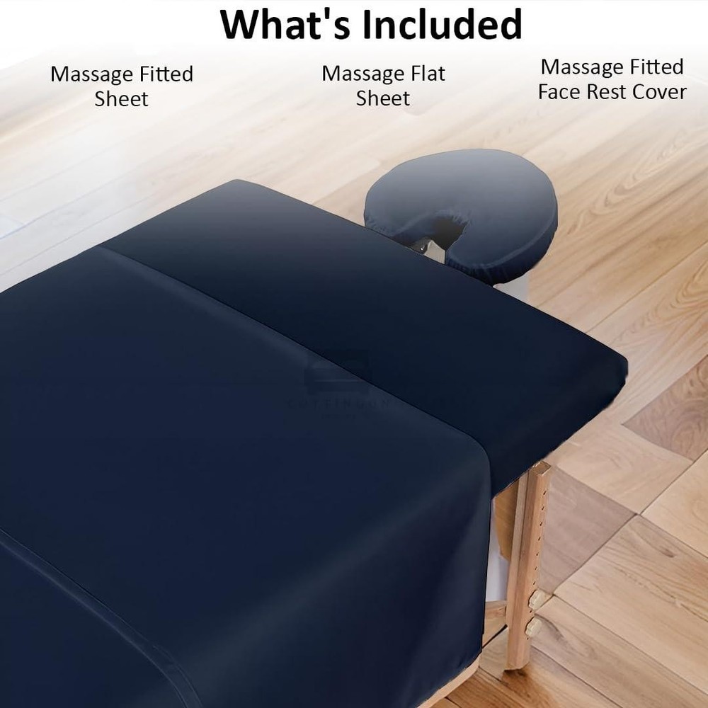 Massage Table Sheet Set, 100% Brushed