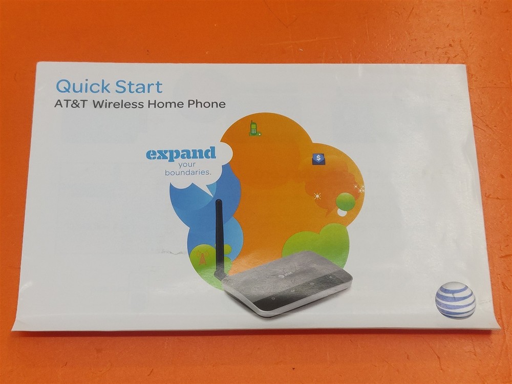 ⭐️⭐️⭐️⭐️⭐️ AT&T Wireless Home Phone Quick Start Guide Pamphlet Insert