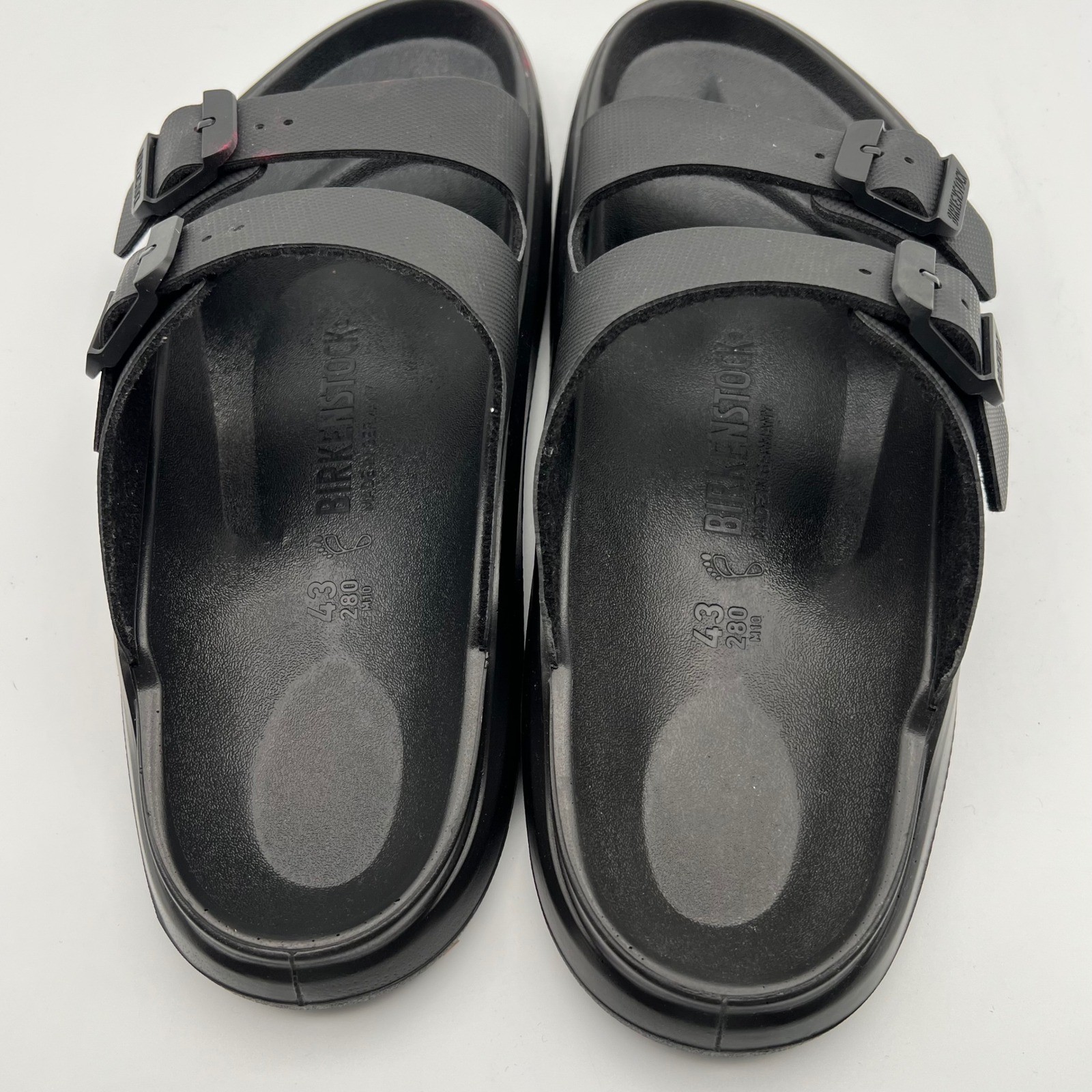 Birkenstock Mogami Terra Stealth 2-Strap Sandals Mens 10 Apex Black Comfort