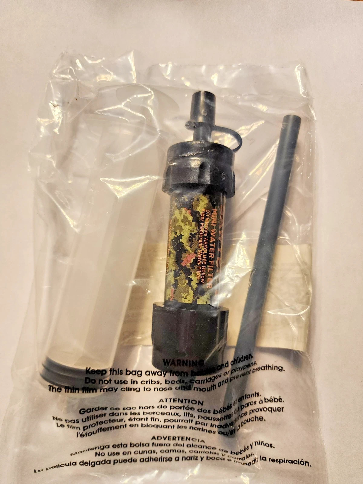 Sawyer Mini Water Filtration System Single Pack Hiking, Camping, Emergency