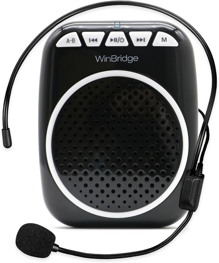 Portable Amplifier with Headset Microphone Personal Speaker Microphone