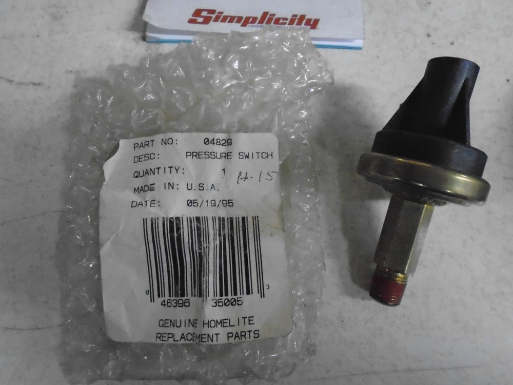04829 Homelite Pressure Switch for Chainsaw
