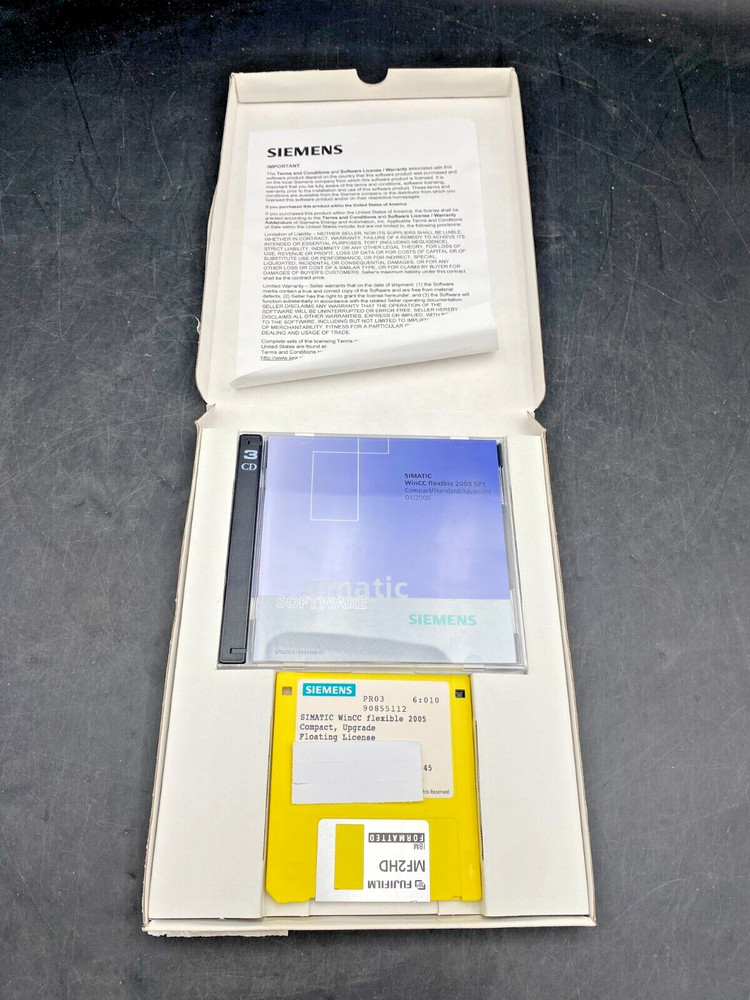 Siemens Software Simatic WinCC Flexible 2005 SP1 Compact Upgrade For 2004