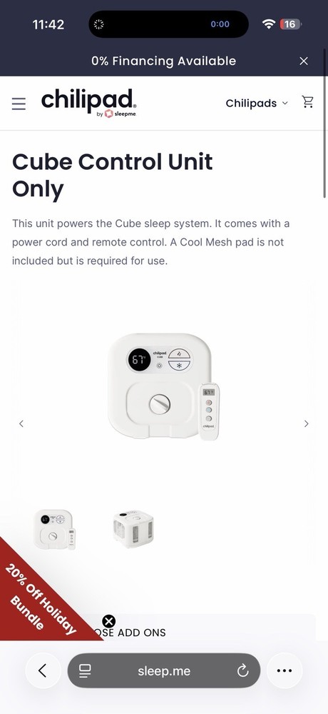 Chili pad Cube Control Unit Parts Only