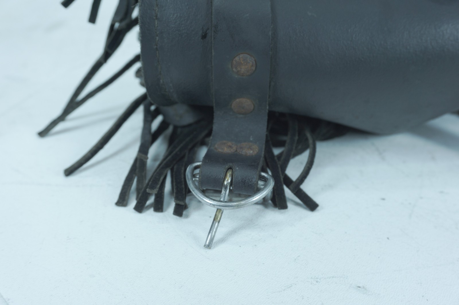 1986 Harley Sportster Limited Liberty OEM Front Onboard Tool Bag Leather Storage