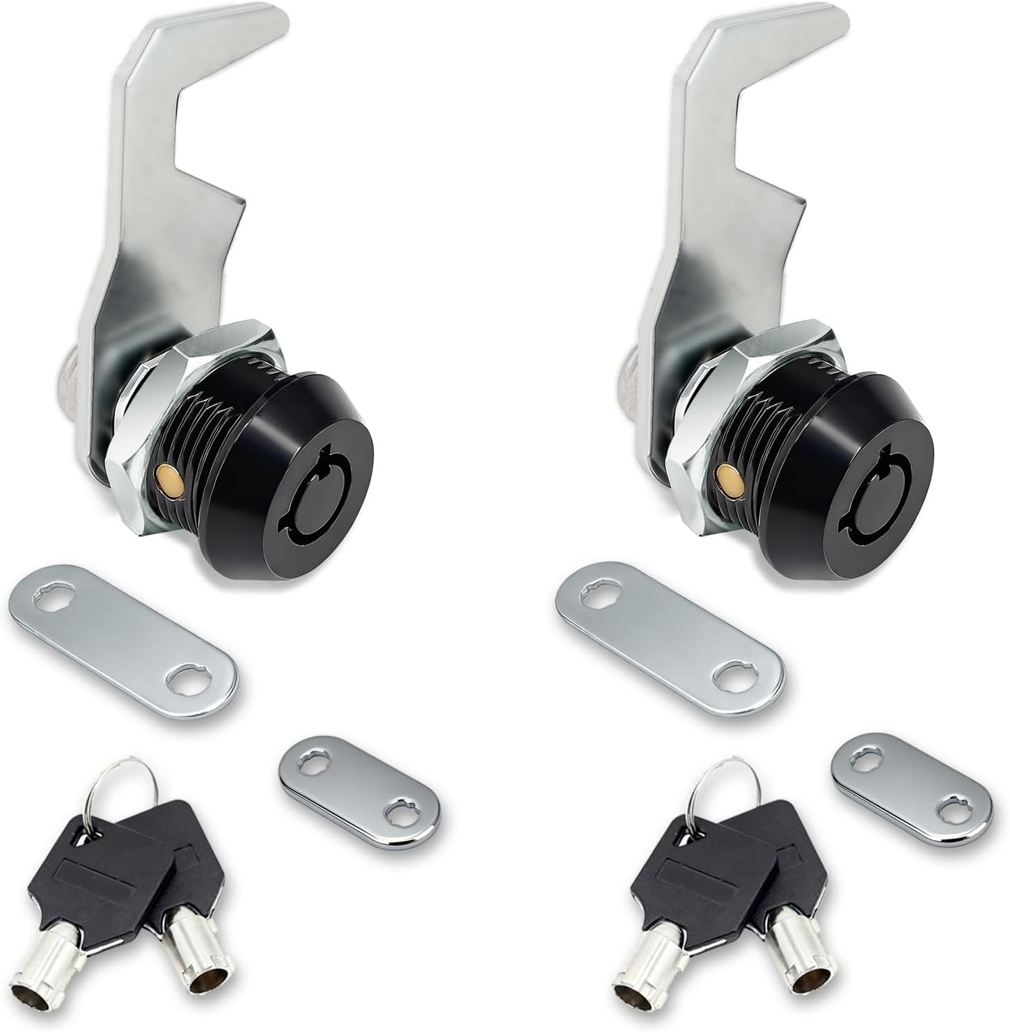 Harbor Freight Tool Cart Lock - Zinc Alloy (5/8 Inch 1 Pack-Black) - Hook Cam