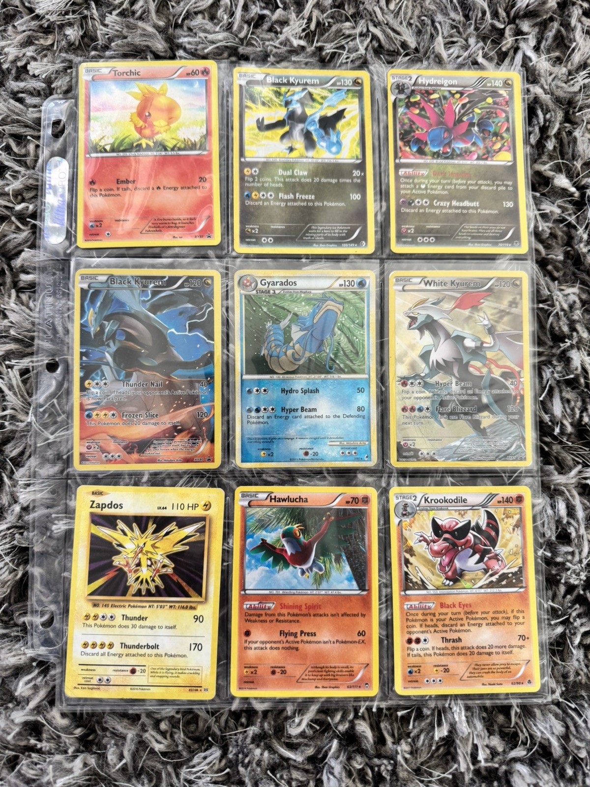Binder Full 117 Pokemon Cards WOTC Vintage HOLO/ Rev Collection Lot Charizard