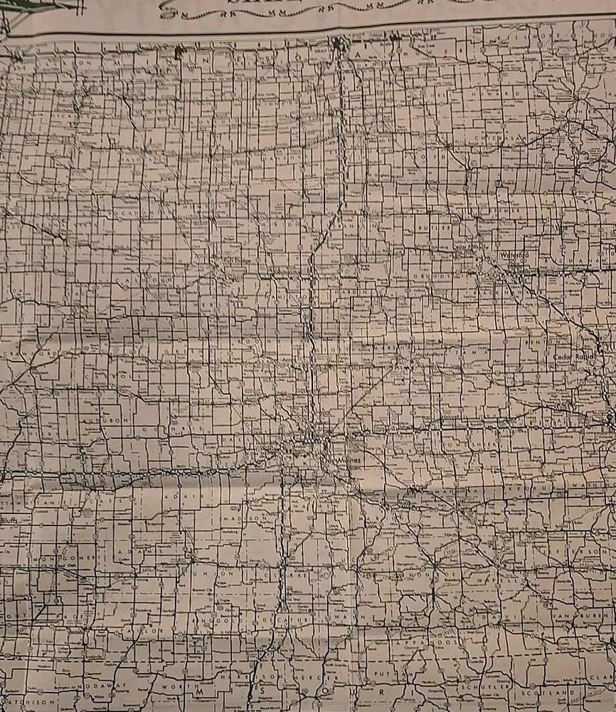 Jackson County Iowa Map Folding Map